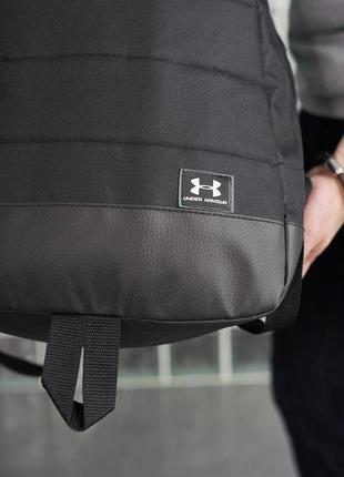 Рюкзак матрас чорний under armour біле лого6 фото