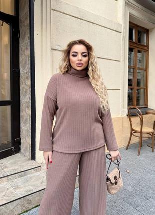Ангоровый костюм цвета мокко3 фото