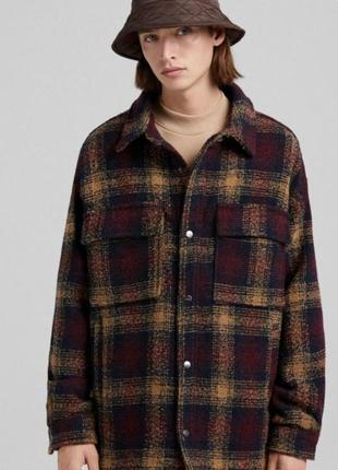 Рубашка пальто bershka