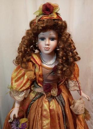 Фарфоровая кукла vivien с серийным номером 60см