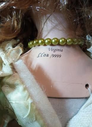 Фарфорова лялька virginia із серійним номером 60см