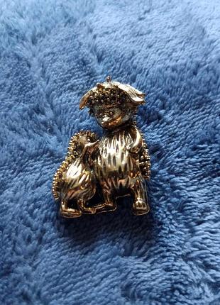 Брошка милий їжак їжачок і старий-лісовик