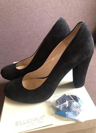 Туфлі шкіряні лодочки ellenka