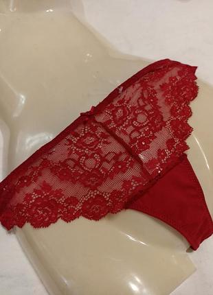 Новые, без бумажной бирки кружевные трусики размер s