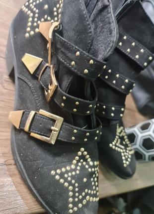 Ботинки искуственный нубук