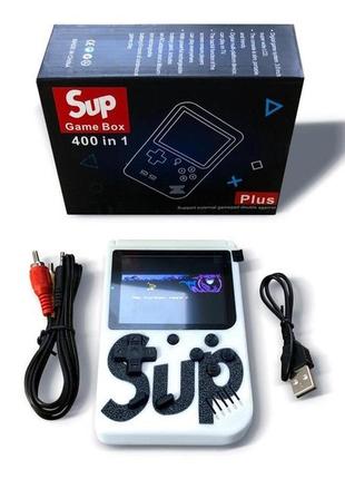 Ігрова приставка консоль sup game box 500 ігор, ретро приставка денді, тетріс приставка. колір: білий5 фото