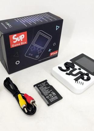 Ігрова приставка консоль sup game box 500 ігор, ретро приставка денді, тетріс приставка. колір: білий9 фото