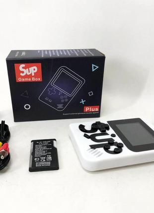 Ігрова приставка консоль sup game box 500 ігор, ретро приставка денді, тетріс приставка. колір: білий2 фото