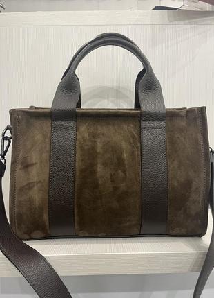 Містка замшева сумка. італія 🇮🇹