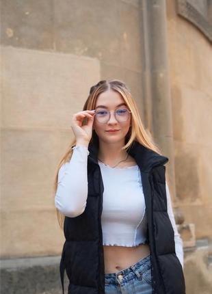 Длина безрукавка под пояс