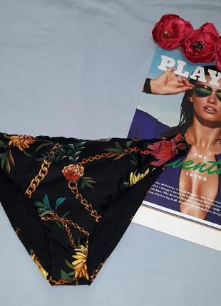 Низ от купальника женские плавки размер 46 / 12 черный бикини calzedonia