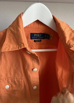 Помаранчева сорочка polo ralph lauren