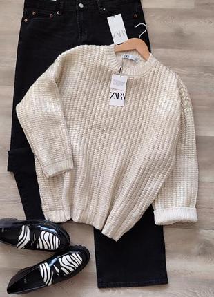 Популярний металізований светр zara