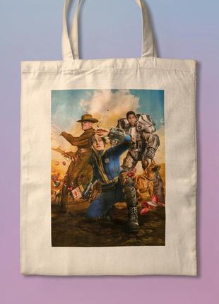 Шоппер эко-сумка с принтом мерч фалаут fallout