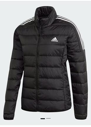 Пуховик женский adidas essentials down jacket black gh4593