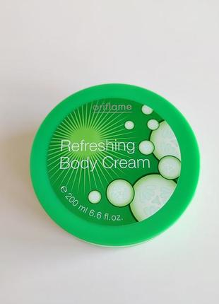 Увлажняющий освежающий крем для тела огурец орифлейм oriflame