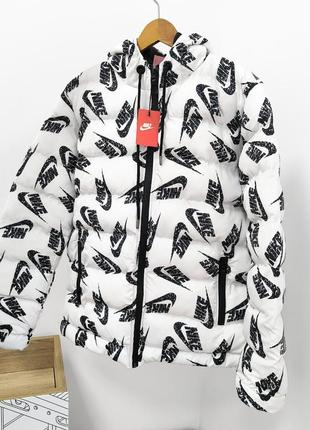 Мужская куртка wholesale Nike белая (осень/евро-зима)❄️