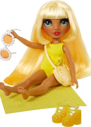 Лялька санні пляжний сезон рейнбоу хай rainbow high swim & style sunny оригінал