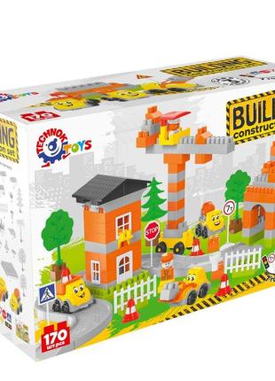 Игровой набор конструктор 9994txk 170 деталей и 3 машинки