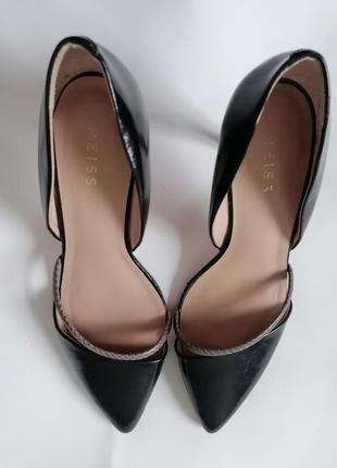 Шикарные туфли лодочки лодочки черные reiss9 фото