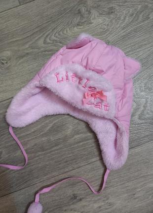 Зимова шапка для дівчинки