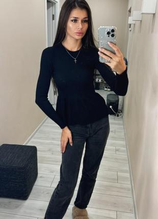 Черный свитер gina tricot