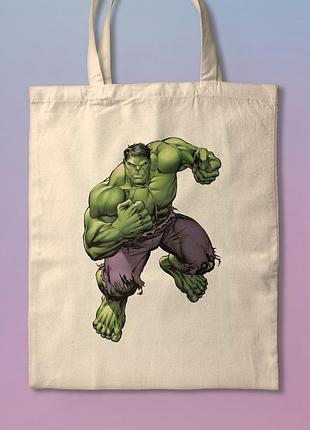 Шоппер эко-сумка с принтом мерч халк hulk
