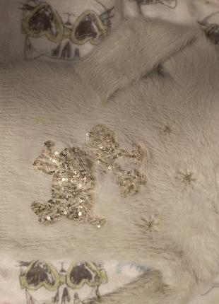 Пушистые свитера на девочку 4-5 лет, пугостой мягкий свитер