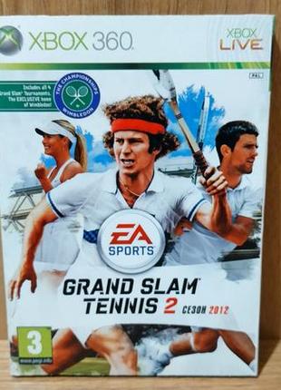 Диск для xbox 360 grand slam tennis 2