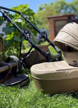 Коляска 2в1 bair play бежевого цвета