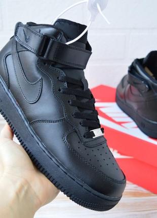 Nike air force з хутром зимові кросівки найк аір форс форси