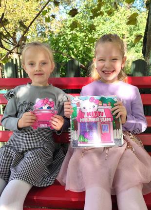 Игровой сюжетный альбом на липучках хелоу котти - для девочек 4-8 лет