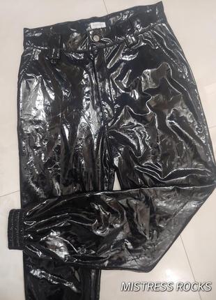 1+1=3🎁на все❗латексные виниловые брюки джеггинсы женские лакированные экокожа