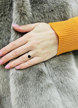 Серебряное кольцо с эмалью 925 проба