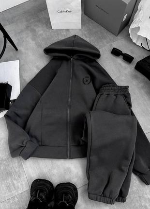 Костюм oversize : кофта + джоггери