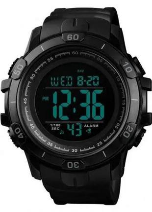 Часы наручные мужские skmei 1475bk black, военные тактические часы. цвет: черный2 фото