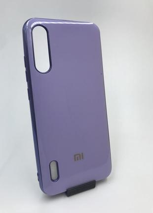 Силиконовый глянцевый чехол с логотипом для xiaomi mi a3 cc9e сиреневый