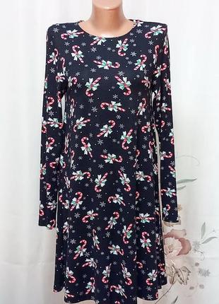 Плаття f&f у новорічний різдвяний принт