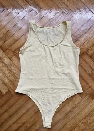 Primark-базовый хлопковый боди комбидресс, р.-42/44