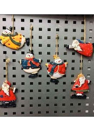 Керамічні сніговики на підвісці сніговики № 672 тм китай