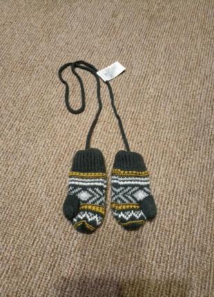 Перчатки теплые унисекс на 6-9 м