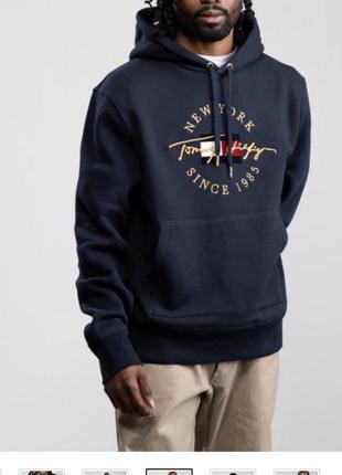 Синє утеплене худі tommy hilfiger 78j6261 оригінал