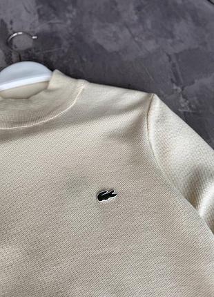 Мужской бежевый свитер lacoste 3