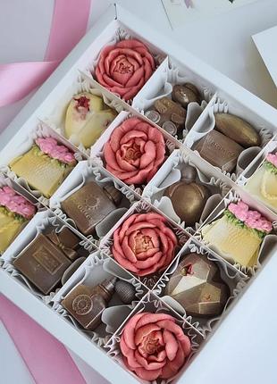 Шоколадный набор подарка девушке ручная работа оригинальный подарок
