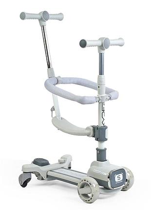 Самокат 5в1 "skyper" py-66649 (6 колеса pu 125х40мм зі світлом, українське озвучування та підсвічування платфо