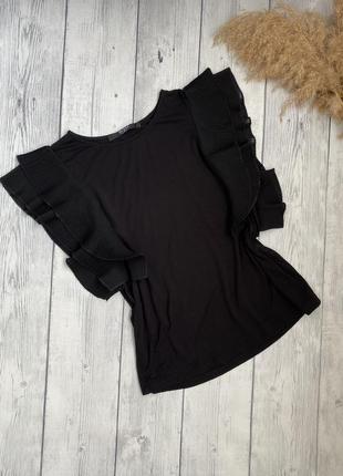 Нарядная чёрная блузка, футболка guess xs/s (34/36)