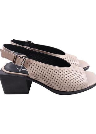 Босоножки женские aquamarin капучино натуральная кожа, 38