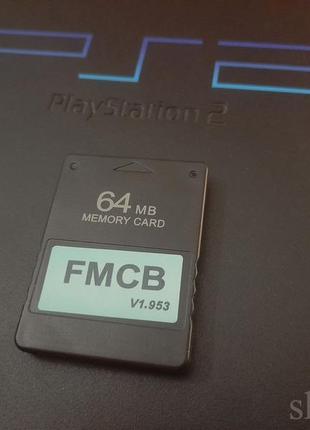 Ps2 карта памяти 64 mb freemcboot sony playstation 2 memory card для запуска игр с флешки hdd fmcb