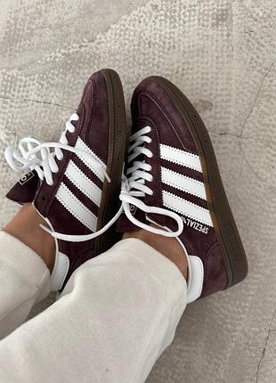 Жіночі кросівки adidas spezial shadow brown premium адідас спеціал адидас спешиал спешл