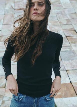 Базовий трикотажний светр zara